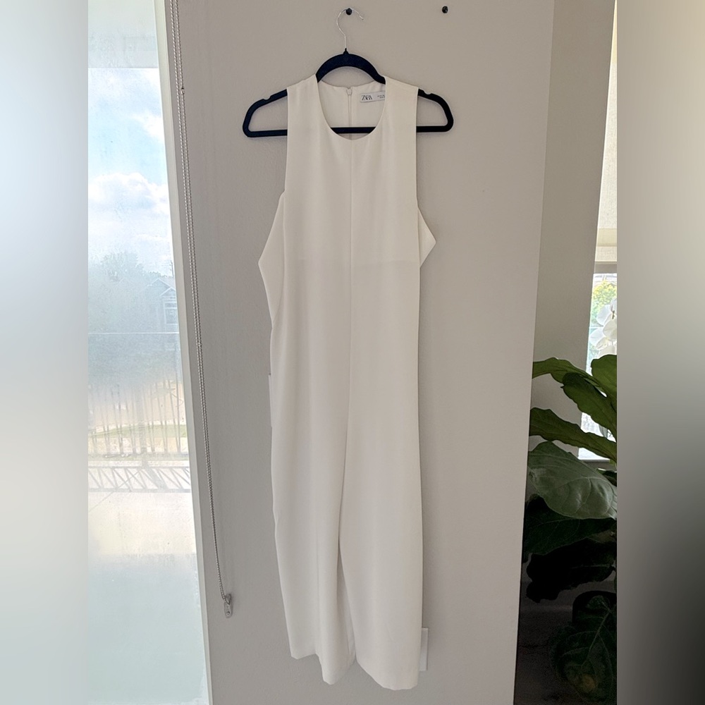 Zara Elegant Ivory Jumpsuit